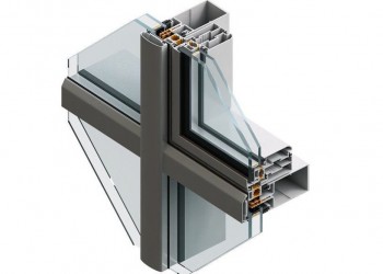 Mặt dựng hệ Vách Semi-Unitized